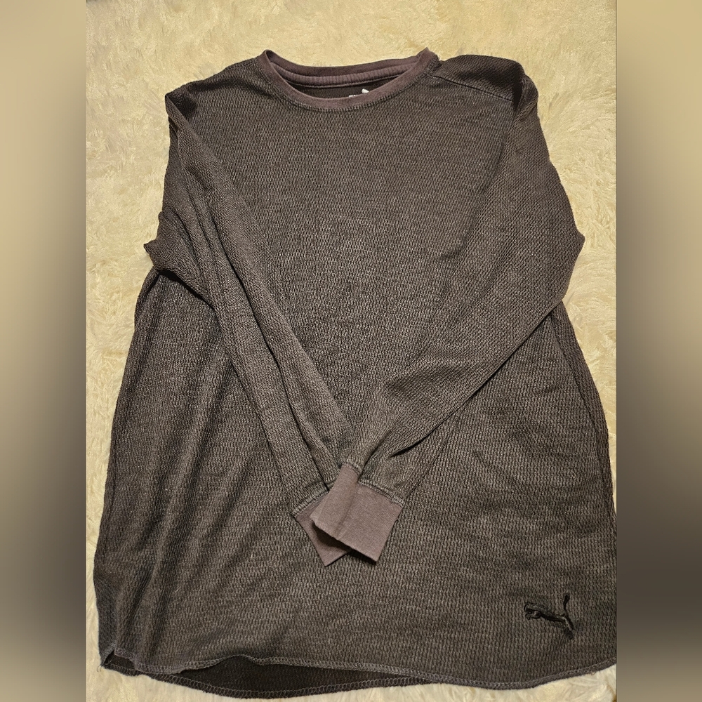 Puma Women's Gray Long Sleeve Thermal